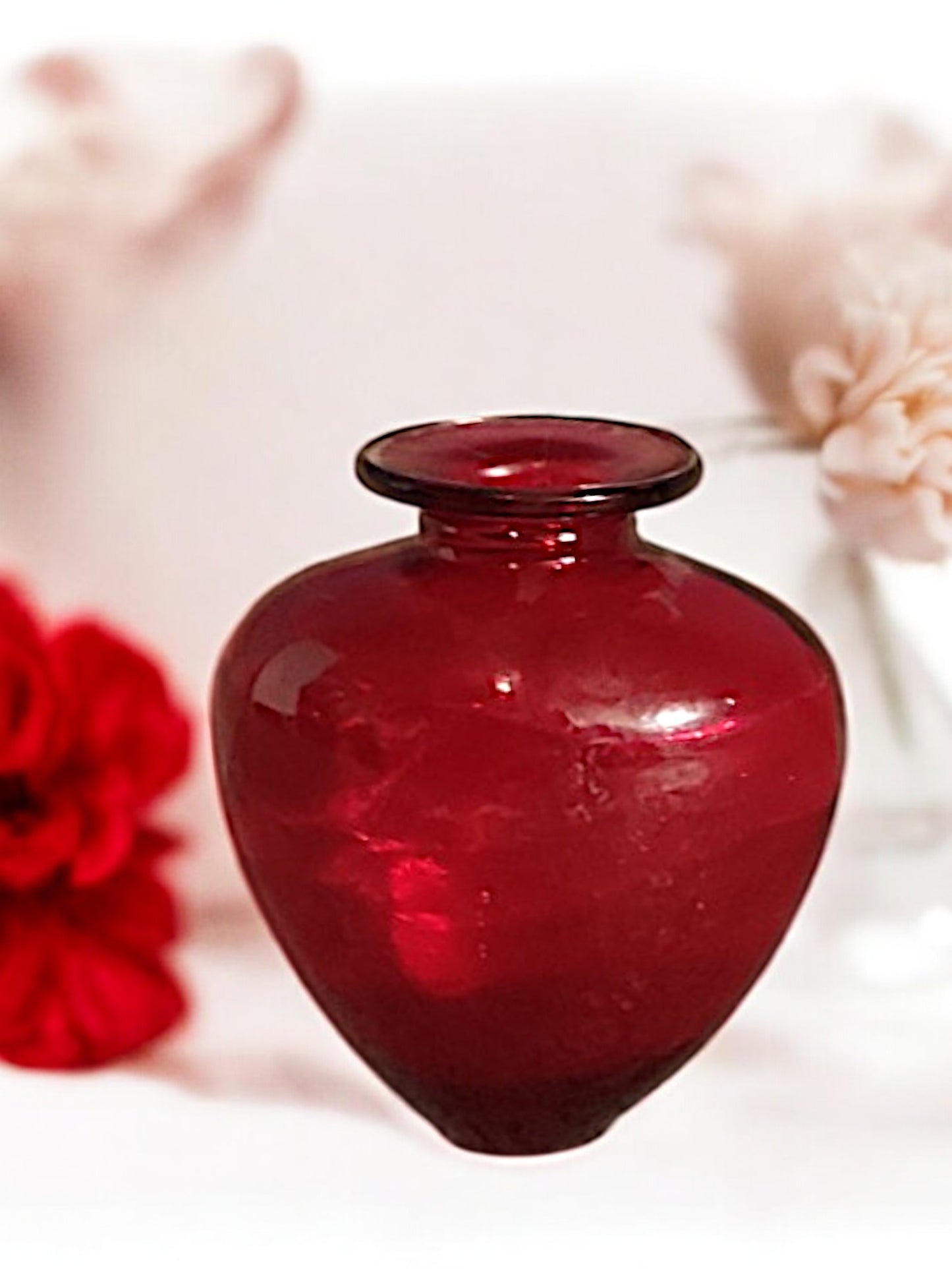 Vase rouge d'amour