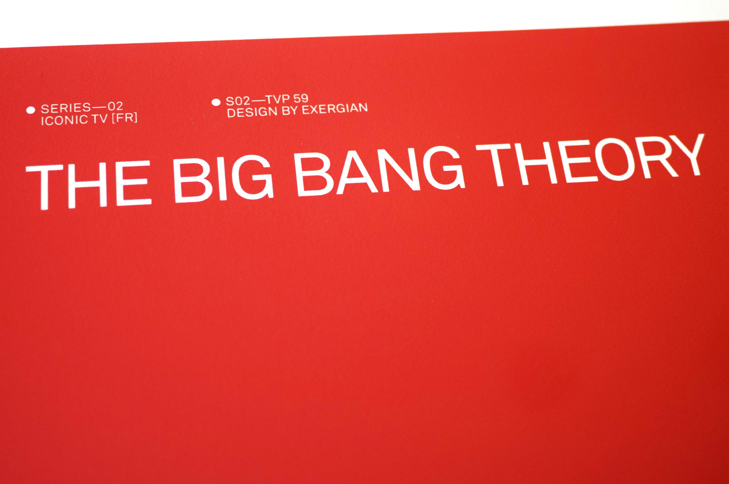 Affiche inspirée de la série "The Big Bang Theory"