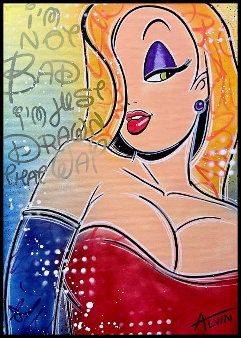 Jessica Rabbit at home