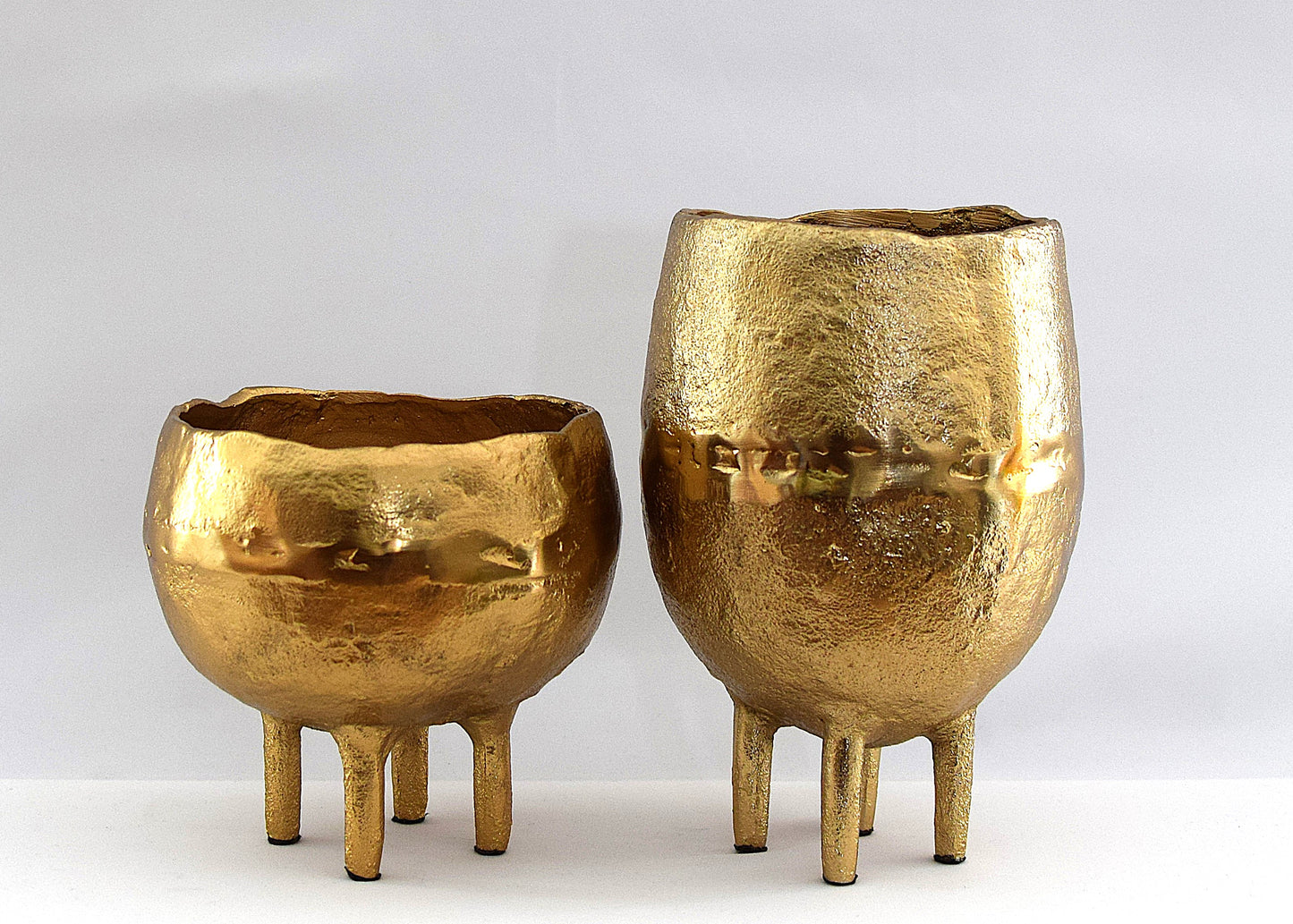 Vase déco doré grand & oblong