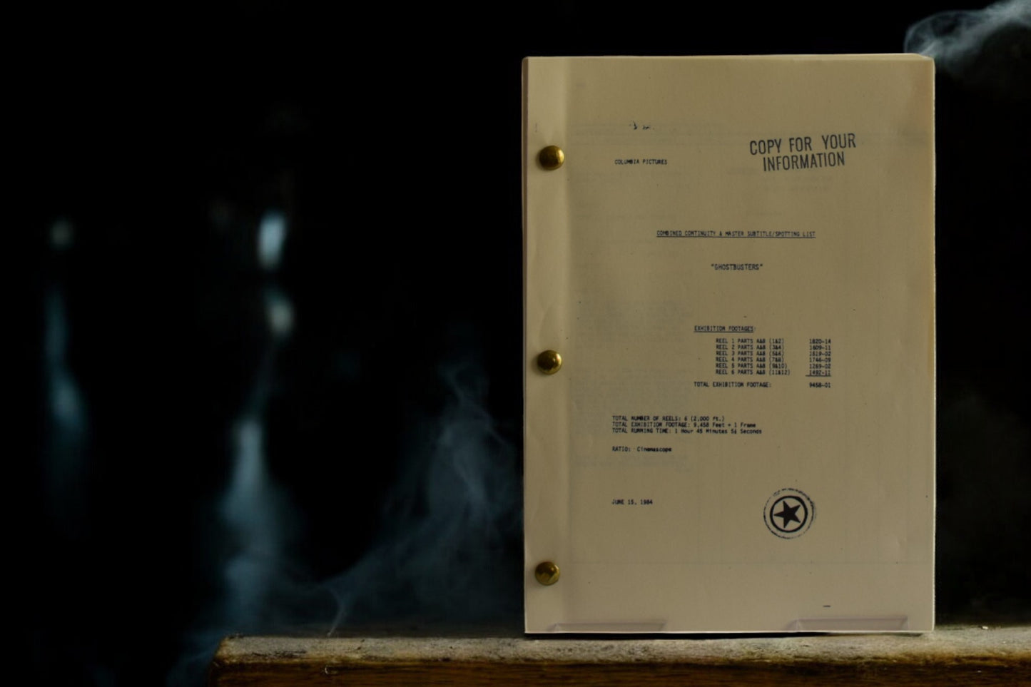 Copie du scénario "Ghostbusters"