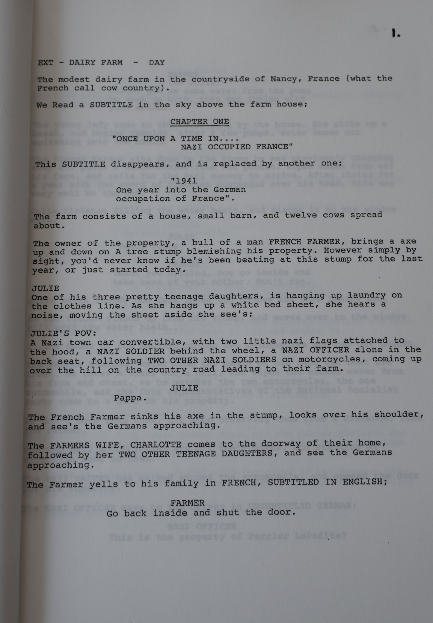 Copie du scénario "Inglorious Basterds"