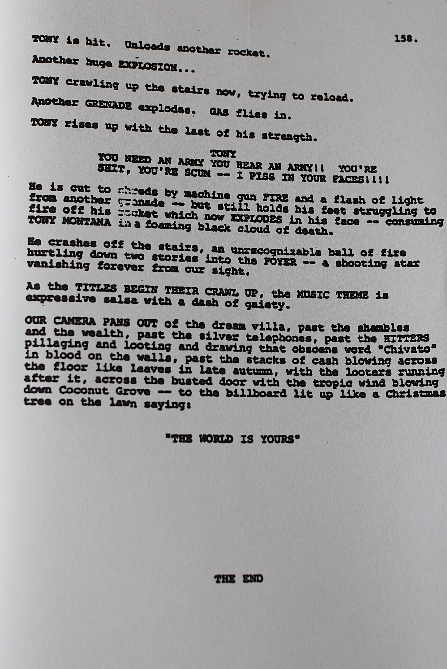 Copie du scénario "Scarface"