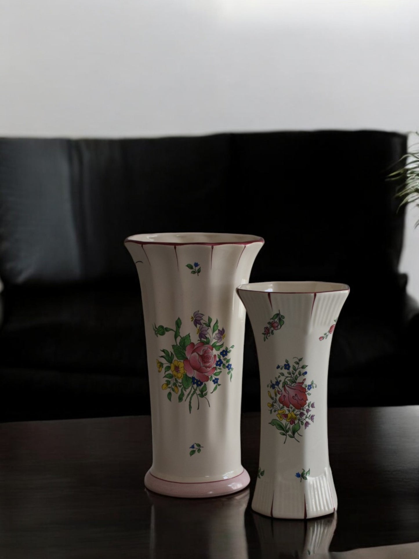 Grand vase fleuri vintage