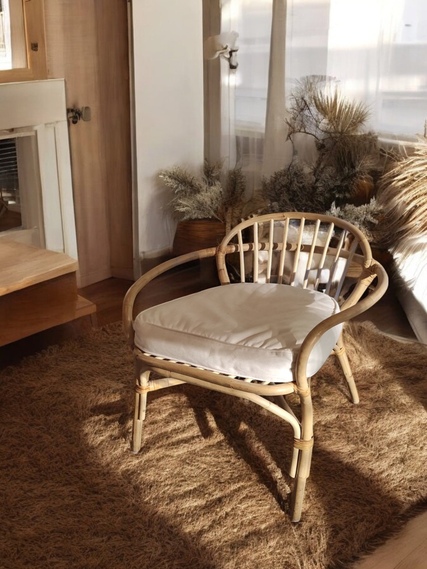 Siège cosy en rotin