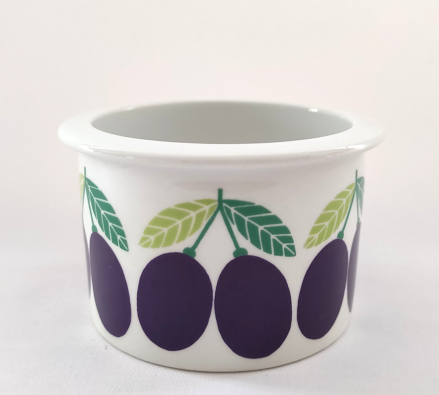 Duo de pots à motifs fruités