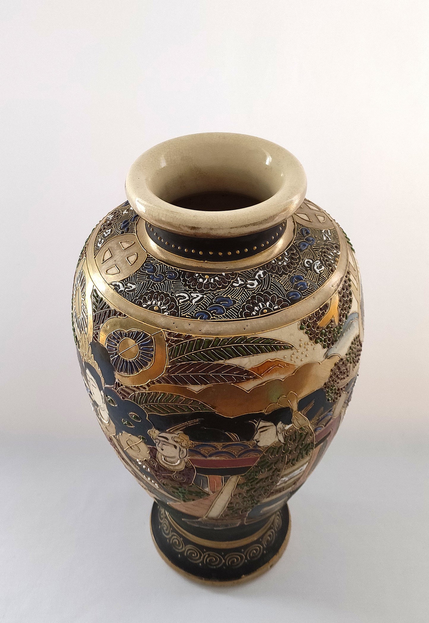 Vase japonais peint à la main