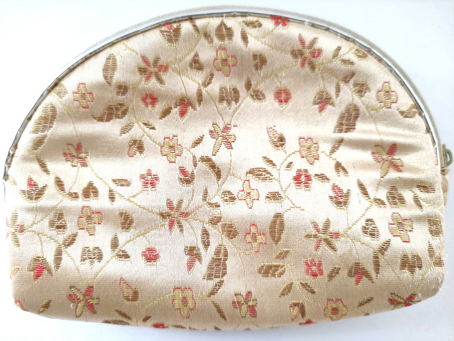 Porte-monnaie en soie fleurie