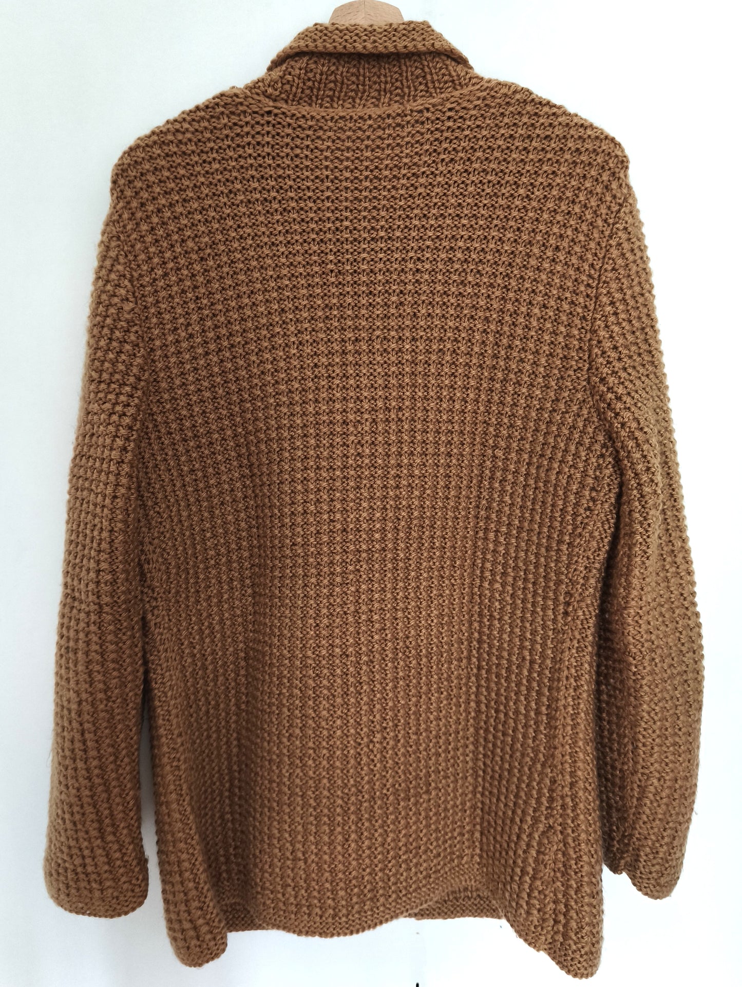 Gilet beige grosses mailles