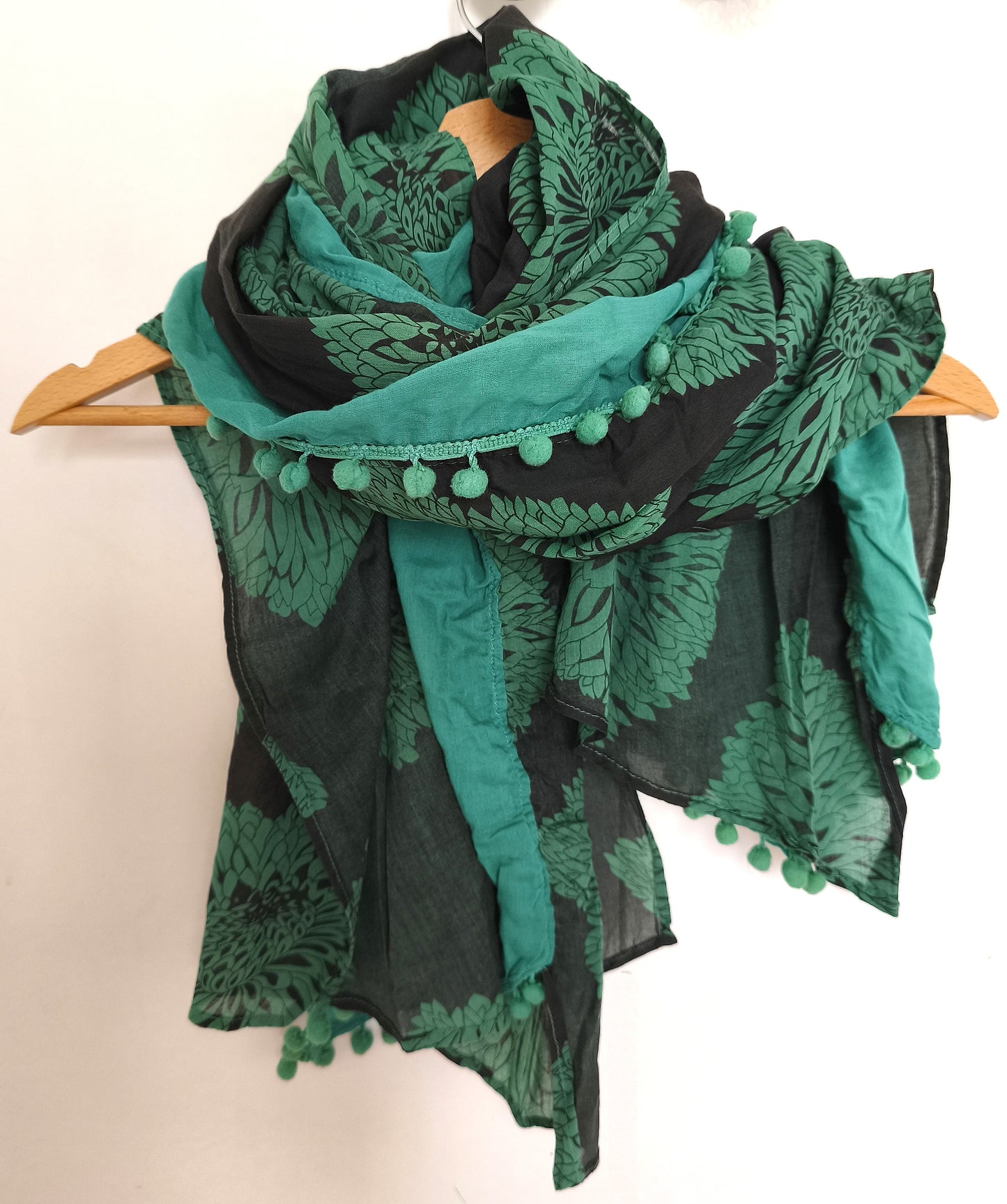Chèche vert et noir