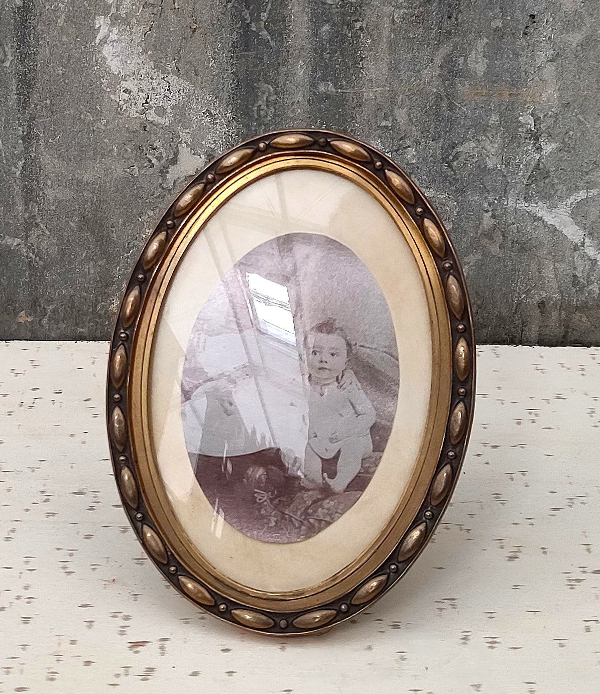 Cadre doré de chevet