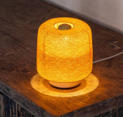 Lampe tressée