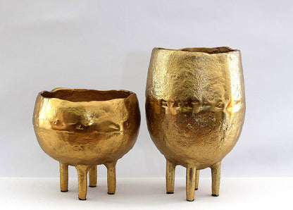 Vase déco doré grand & oblong