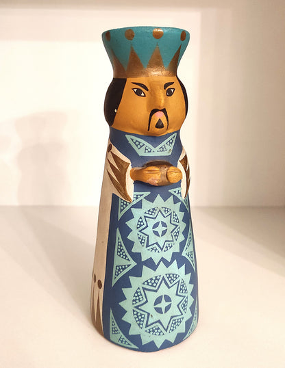 Rois mages en terre cuite