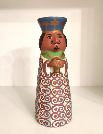 Rois mages en terre cuite