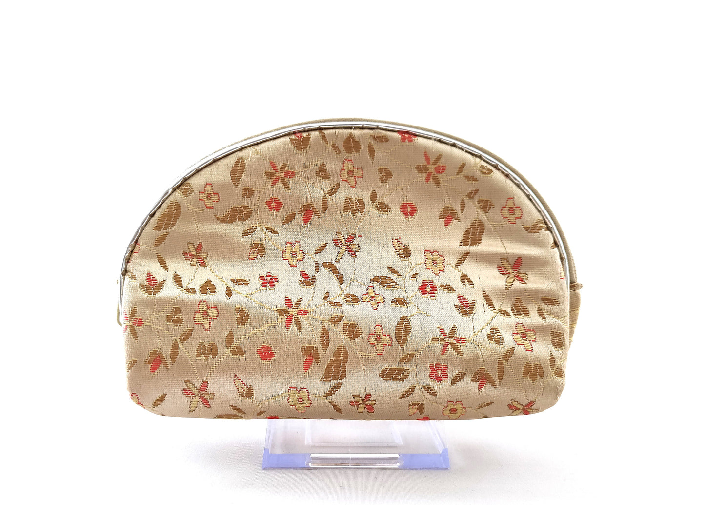 Porte-monnaie en soie fleurie