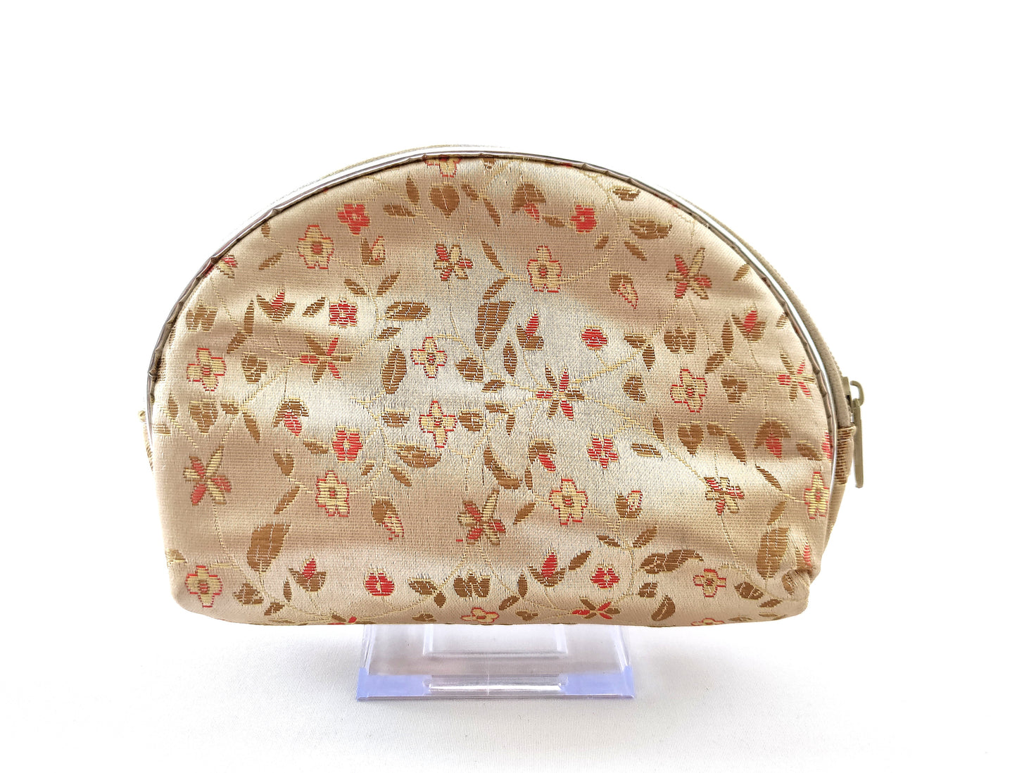 Porte-monnaie en soie fleurie