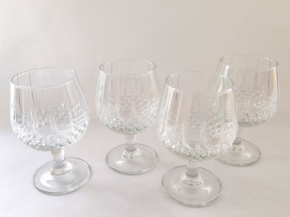 Verres à cognac ciselés