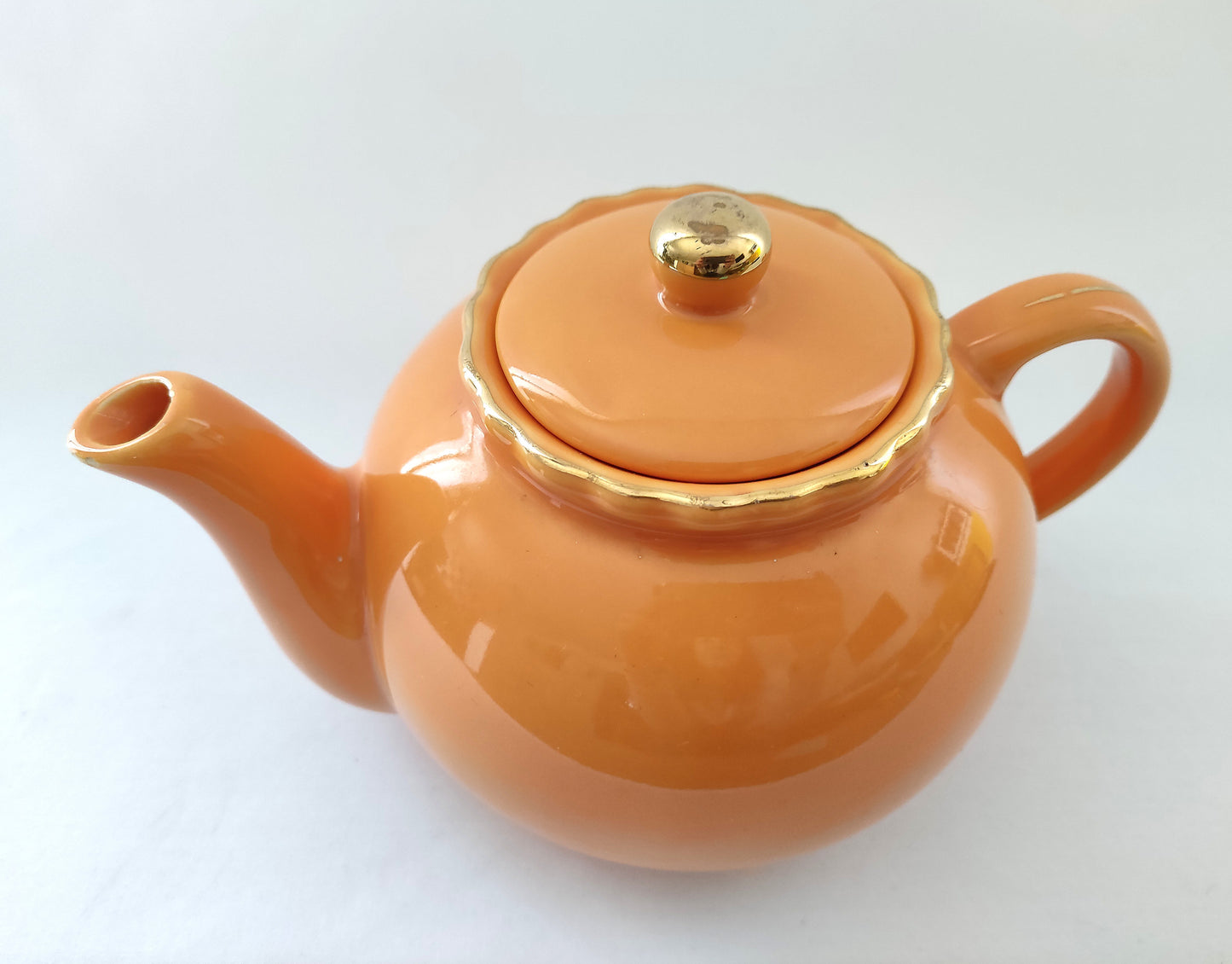 Théière rétro orange