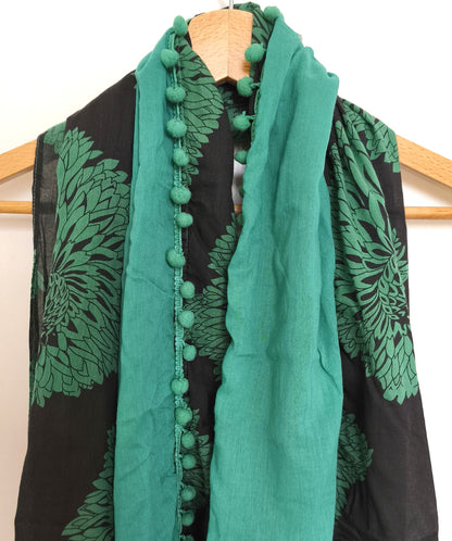 Chèche vert et noir