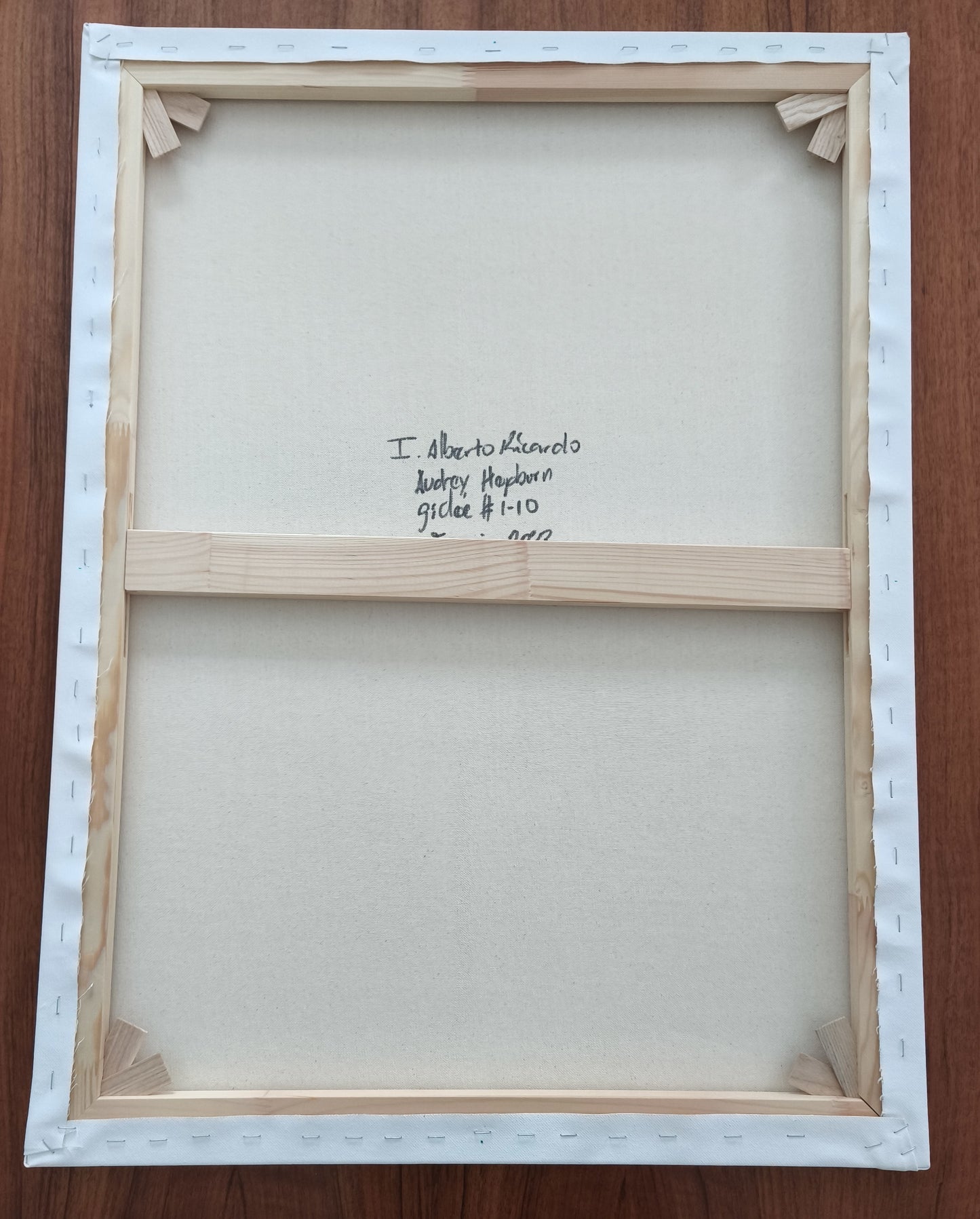 Portrait bleu d'Audrey