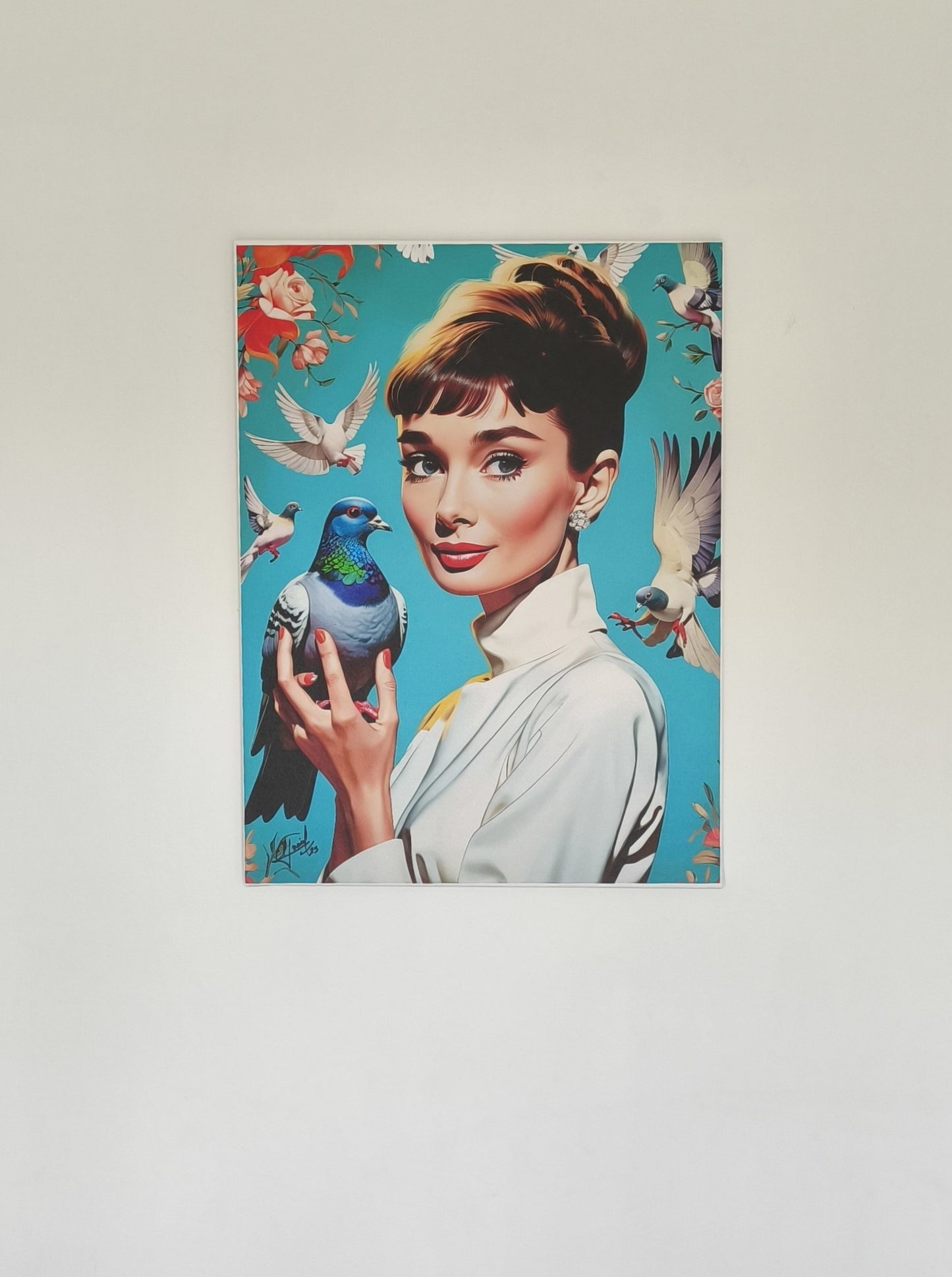 Portrait bleu d'Audrey